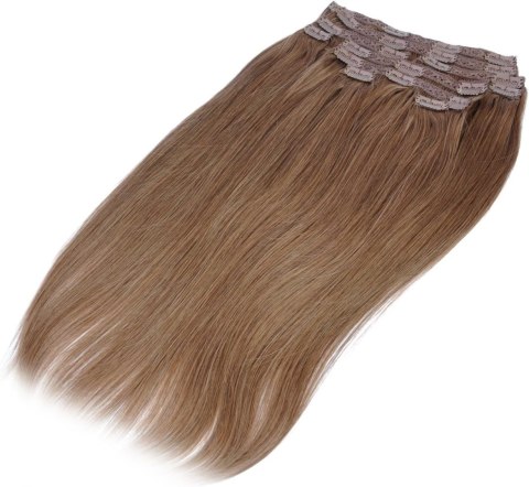WŁOSY DOCZEPIANE CLIP IN NATURALNE PRZEDŁUŻANIE JASNY BRĄZ 35CM 120G #6 WŁOSY DOCZEPIANE CLIP IN NATURALNE PRZEDŁUŻANIE JASNY BRĄZ 35CM 120G #6