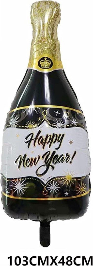 ZESTAW BALONÓW HAPPY NEW YEAR NOWY ROK CZARNY SYLWESTER SZAMPAN ZESTAW BALONÓW HAPPY NEW YEAR NOWY ROK CZARNY SYLWESTER SZAMPAN