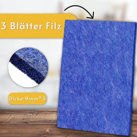 ZESTAW DO FILCOWANIA DLA DZIECI RĘKODZIEŁO DIY 3x 25x20cm +3 igły ZESTAW DO FILCOWANIA DLA DZIECI RĘKODZIEŁO DIY 3x 25x20cm +3 igły