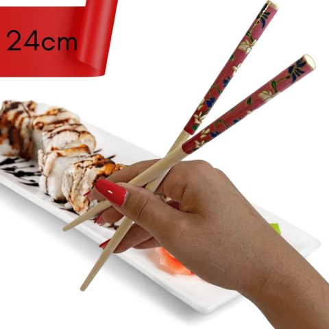 ZESTAW PAŁECZKI DO SUSHI Z KWIATAMI BAMBUSOWE 30 PAR ZESTAW PAŁECZKI DO SUSHI Z KWIATAMI BAMBUSOWE 30 PAR
