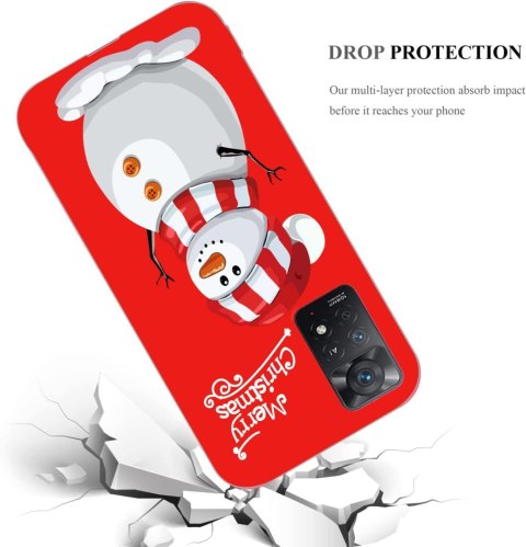 2+2X SZKŁO CZERWONE ETUI XIAOMI POCO X4 PRO 5G BAŁWANEK ŚWIĘTA 2+2X SZKŁO CZERWONE ETUI XIAOMI POCO X4 PRO 5G BAŁWANEK ŚWIĘTA