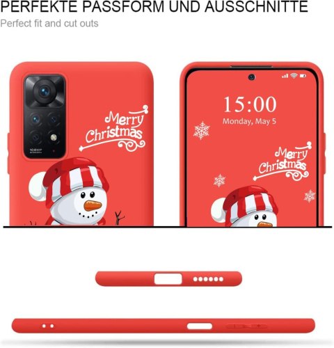 2+2X SZKŁO CZERWONE ETUI XIAOMI POCO X4 PRO 5G BAŁWANEK ŚWIĘTA 2+2X SZKŁO CZERWONE ETUI XIAOMI POCO X4 PRO 5G BAŁWANEK ŚWIĘTA