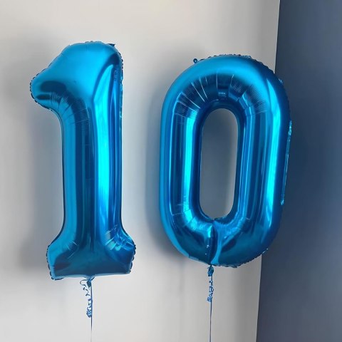BALON FOLIOWY DUŻY NIEBIESKI CYFRA 0 NA URODZINY 100cm 42" BALON FOLIOWY DUŻY NIEBIESKI CYFRA 0 NA URODZINY 100cm 42"