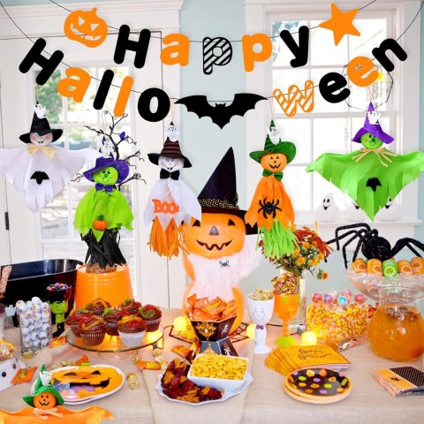 DEKORACJE HALLOWEEN PARTY GIRLANDA DUCHY WIEDŹMY KOLOROWE WISZĄCE IMPREZA DEKORACJE HALLOWEEN PARTY GIRLANDA DUCHY WIEDŹMY KOLOROWE WISZĄCE IMPREZA