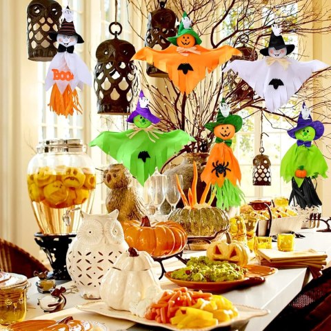 DEKORACJE HALLOWEEN PARTY GIRLANDA DUCHY WIEDŹMY KOLOROWE WISZĄCE IMPREZA DEKORACJE HALLOWEEN PARTY GIRLANDA DUCHY WIEDŹMY KOLOROWE WISZĄCE IMPREZA