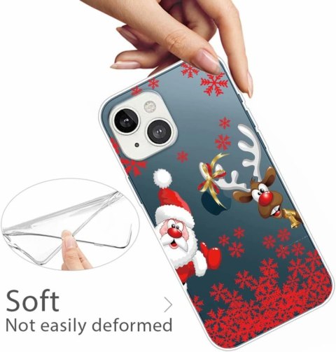 ETUI APPLE IPHONE 13 PRO PRZEZROCZYSTY ŚWIĄTECZNY MIKOŁAJ RENIFER ETUI APPLE IPHONE 13 PRO PRZEZROCZYSTY ŚWIĄTECZNY MIKOŁAJ RENIFER