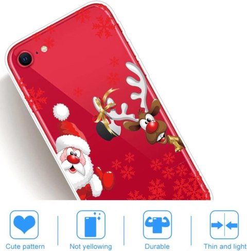 OBUDOWA ŚWIĄTECZNA MIKOŁAJ SZKŁO ETUI IPHONE SE 2020/IPHONE 7/8 OBUDOWA ŚWIĄTECZNA MIKOŁAJ SZKŁO ETUI IPHONE SE 2020/IPHONE 7/8