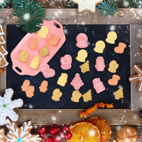 PLASTIKOWE FOREMKI DO CIASTEK 6SZT BOŻE NARODZENIE ŚWIĄTECZNE PLASTIKOWE FOREMKI DO CIASTEK 6SZT BOŻE NARODZENIE ŚWIĄTECZNE