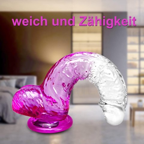 REALISTYCZNE DILDO UMANIA PRZEŹROCZYSTO RÓŻOWE PENIS TPE 17CM REALISTYCZNE DILDO UMANIA PRZEŹROCZYSTO RÓŻOWE PENIS TPE 17CM