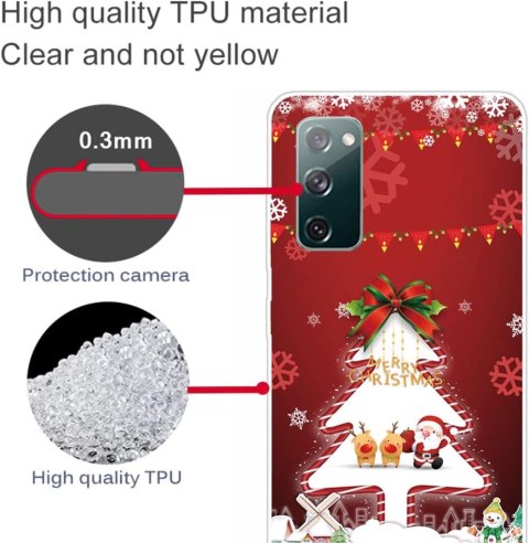 SZKŁO + CZERWONE ETUI SAMSUNG GALAXY S20 FE PLECKI CHOINKA SZKŁO + CZERWONE ETUI SAMSUNG GALAXY S20 FE PLECKI CHOINKA