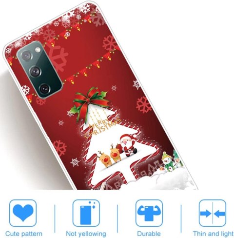 SZKŁO + CZERWONE ETUI SAMSUNG GALAXY S20 FE PLECKI CHOINKA SZKŁO + CZERWONE ETUI SAMSUNG GALAXY S20 FE PLECKI CHOINKA