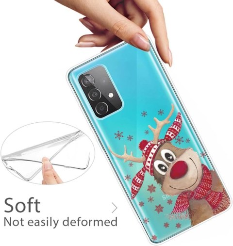 SZKŁO ETUI SAMSUNG GALAXY A32 5G PRZEZROCZYSTY RENIFER ŚWIĘTA SZKŁO ETUI SAMSUNG GALAXY A32 5G PRZEZROCZYSTY RENIFER ŚWIĘTA