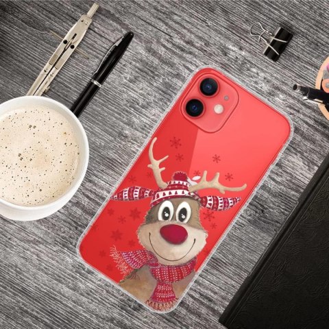 SZKŁO ETUI ŚWIĄTECZNE IPHONE 12/12 PRO PRZEZROCZYSTE RENIFER SZKŁO ETUI ŚWIĄTECZNE IPHONE 12/12 PRO PRZEZROCZYSTE RENIFER