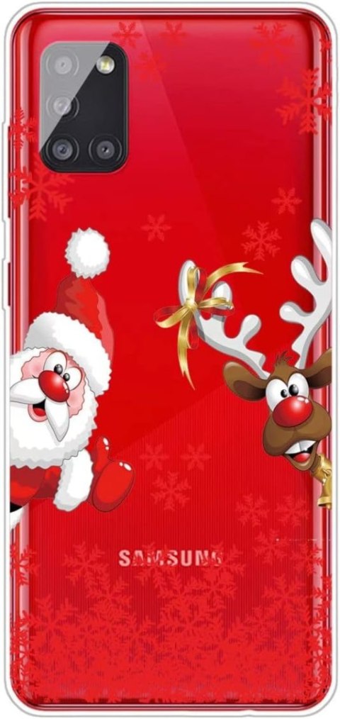SZKŁO HARTOWANE ETUI BEZBARWNE SAMSUNG GALAXY A51 4G RENIFER ŚWIĘTA SZKŁO HARTOWANE ETUI BEZBARWNE SAMSUNG GALAXY A51 4G RENIFER ŚWIĘTA
