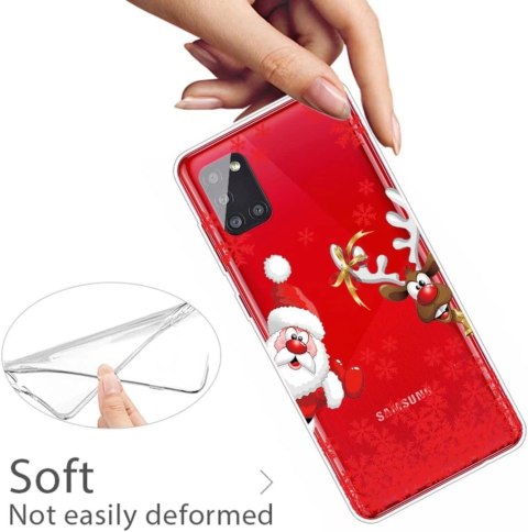 SZKŁO HARTOWANE ETUI BEZBARWNE SAMSUNG GALAXY A51 4G RENIFER ŚWIĘTA SZKŁO HARTOWANE ETUI BEZBARWNE SAMSUNG GALAXY A51 4G RENIFER ŚWIĘTA