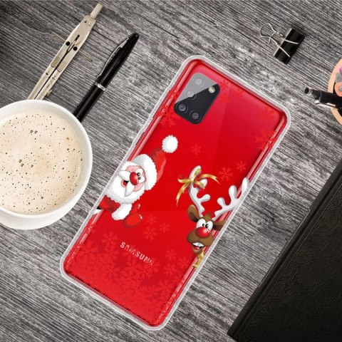 SZKŁO HARTOWANE ETUI BEZBARWNE SAMSUNG GALAXY A51 4G RENIFER ŚWIĘTA SZKŁO HARTOWANE ETUI BEZBARWNE SAMSUNG GALAXY A51 4G RENIFER ŚWIĘTA