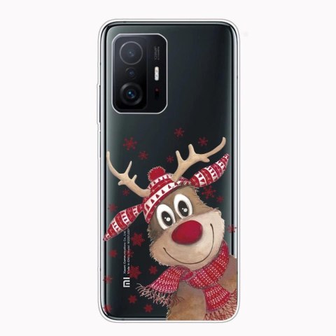 SZKŁO HARTOWANE ETUI PRZEZROCZYSTE ŚWIĄTECZNE XIAOMI 11T/11T PRO RENIFER SZKŁO HARTOWANE ETUI PRZEZROCZYSTE ŚWIĄTECZNE XIAOMI 11T/11T PRO RENIFER