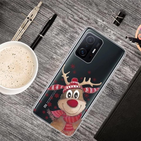 SZKŁO HARTOWANE ETUI PRZEZROCZYSTE ŚWIĄTECZNE XIAOMI 11T/11T PRO RENIFER SZKŁO HARTOWANE ETUI PRZEZROCZYSTE ŚWIĄTECZNE XIAOMI 11T/11T PRO RENIFER