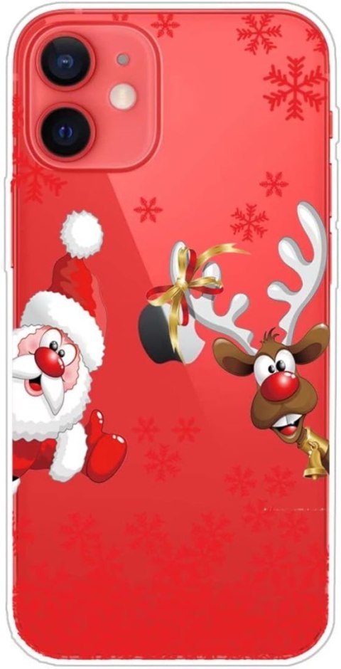 SZKŁO HARTOWANE ETUI PRZEZROCZYSTE ŚWIĄTECZNE IPHONE 12/12 PRO SZKŁO HARTOWANE ETUI PRZEZROCZYSTE ŚWIĄTECZNE IPHONE 12/12 PRO