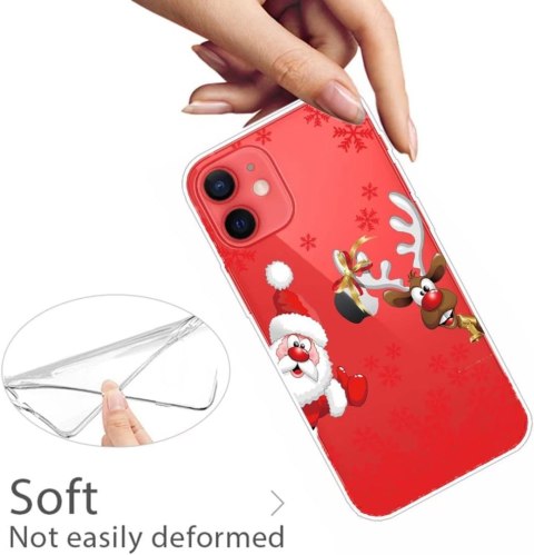 SZKŁO HARTOWANE ETUI PRZEZROCZYSTE ŚWIĄTECZNE IPHONE 12/12 PRO SZKŁO HARTOWANE ETUI PRZEZROCZYSTE ŚWIĄTECZNE IPHONE 12/12 PRO
