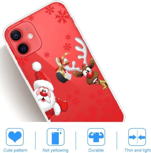 SZKŁO HARTOWANE ETUI PRZEZROCZYSTE ŚWIĄTECZNE IPHONE 12/12 PRO SZKŁO HARTOWANE ETUI PRZEZROCZYSTE ŚWIĄTECZNE IPHONE 12/12 PRO