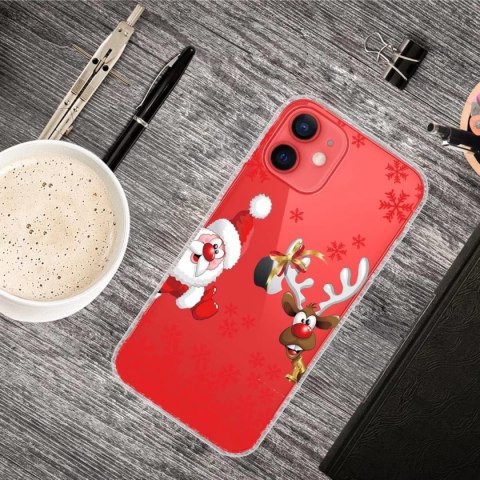 SZKŁO HARTOWANE ETUI PRZEZROCZYSTE ŚWIĄTECZNE IPHONE 12/12 PRO SZKŁO HARTOWANE ETUI PRZEZROCZYSTE ŚWIĄTECZNE IPHONE 12/12 PRO
