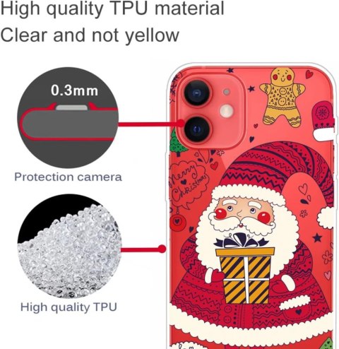 SZKŁO HARTOWANE PRZEZROCZYSTE ETUI ŚWIĄTECZNE IPHONE 12/12 PRO SZKŁO HARTOWANE PRZEZROCZYSTE ETUI ŚWIĄTECZNE IPHONE 12/12 PRO