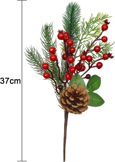 SZTUCZNE ŁODYGI GAŁĘZIE SOSNY SZYSZKI 6szt 37cm ŚWIĄTECZNA KOMPOZYCJA SZTUCZNE ŁODYGI GAŁĘZIE SOSNY SZYSZKI 6szt 37cm ŚWIĄTECZNA KOMPOZYCJA