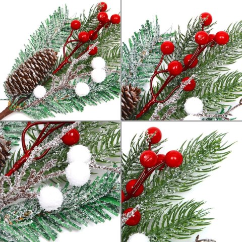 SZTUCZNE ŁODYGI GAŁĘZIE SOSNY SZYSZKI 6szt 37cm ŚWIĄTECZNA KOMPOZYCJA SZTUCZNE ŁODYGI GAŁĘZIE SOSNY SZYSZKI 6szt 37cm ŚWIĄTECZNA KOMPOZYCJA