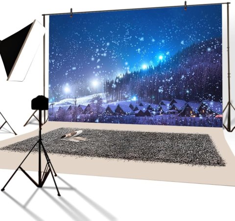 TŁO FOTOGRAFICZNE 150X100 CM ŚNIEG ZIMA LAS DEKORACJA ŚWIĄTECZNA TŁO FOTOGRAFICZNE 150X100 CM ŚNIEG ZIMA LAS DEKORACJA ŚWIĄTECZNA