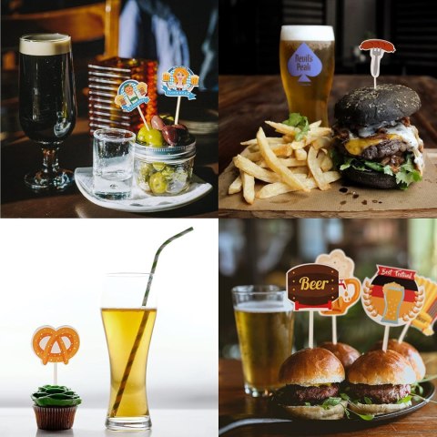 ZESTAW DEKORACJI OKTOBERFEST TOPPERY NA BABECZKI BANER ZESTAW DEKORACJI OKTOBERFEST TOPPERY NA BABECZKI BANER