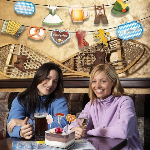 ZESTAW DEKORACJI OKTOBERFEST TOPPERY NA BABECZKI BANER ZESTAW DEKORACJI OKTOBERFEST TOPPERY NA BABECZKI BANER