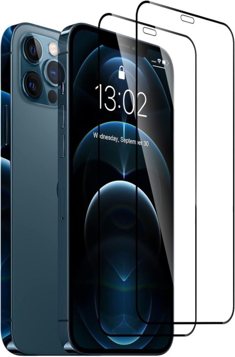 2X SZKŁO HARTOWANE NA EKRAN APPLE IPHONE 12/12 PRO 6.1' 2X SZKŁO HARTOWANE NA EKRAN APPLE IPHONE 12/12 PRO 6.1'