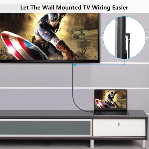 3x KABEL HDMI 4K 60Hz 1.8m + PRZEJŚĆIÓWKA KĄTOWA 90° i 270° ZESTAW 3x KABEL HDMI 4K 60Hz 1.8m + PRZEJŚĆIÓWKA KĄTOWA 90° i 270° ZESTAW