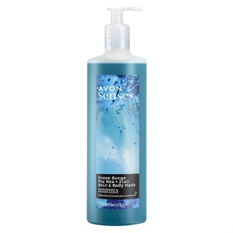 AVON ŻEL DO MYCIA CIAŁA I WŁOSÓW OCEAN SURGE MIĘTA BRYZA ŚWIEŻY 720ML AVON ŻEL DO MYCIA CIAŁA I WŁOSÓW OCEAN SURGE MIĘTA BRYZA ŚWIEŻY 720ML