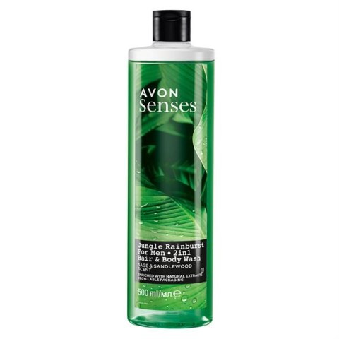 AVON ŻEL DO MYCIA CIAŁA WŁOSÓW MĘSKI SZAŁWIA DRZEWO SANDAŁOWE 500ML AVON ŻEL DO MYCIA CIAŁA WŁOSÓW MĘSKI SZAŁWIA DRZEWO SANDAŁOWE 500ML