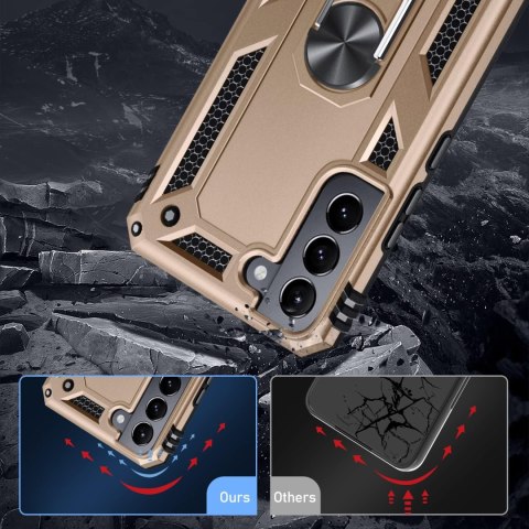 ETUI PANCERNE SAMSUNG GALAXY S21 5G CASE ZŁOTY WZMOCNIONY +UCHWYT SM-G991B ETUI PANCERNE SAMSUNG GALAXY S21 5G CASE ZŁOTY WZMOCNIONY +UCHWYT SM-G991B