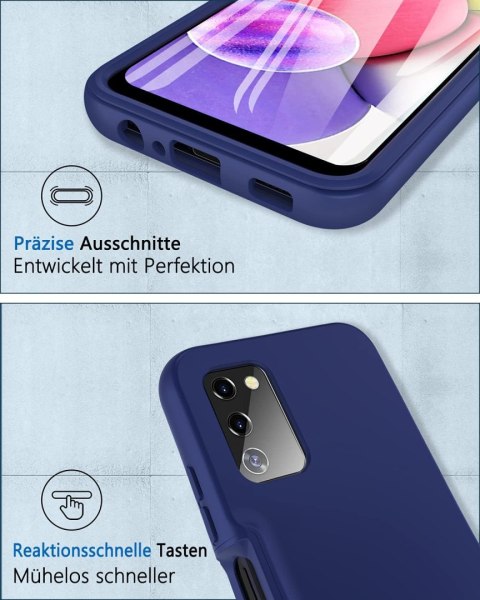 ETUI SAMSUNG GALAXY A03s CASE PRÓD TYŁ 360 OCHRONA NAVY BLUE GRANAT ETUI SAMSUNG GALAXY A03s CASE PRÓD TYŁ 360 OCHRONA NAVY BLUE GRANAT