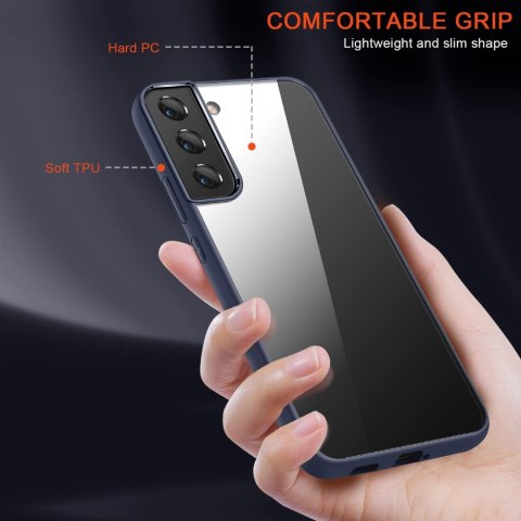 ETUI SAMSUNG GALAXY S22+ CASE PRZEZROCZYSTE PLECKI NIEBIESKA RAMKA