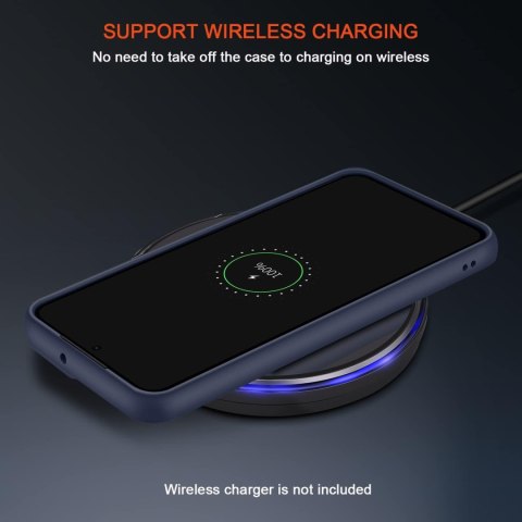 ETUI SAMSUNG GALAXY S22+ CASE PRZEZROCZYSTE PLECKI NIEBIESKA RAMKA