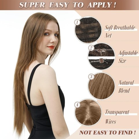 JASNE BLOND WŁOSY DOCZEPIANE DOCZEPY 1 TRESKA 46 CM JASNE BLOND WŁOSY DOCZEPIANE DOCZEPY 1 TRESKA 46 CM