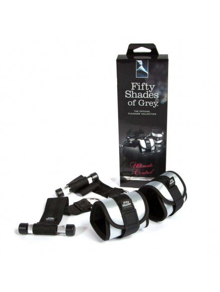 KAJDANKI FIFTY SHADES OF GREY OFICJALNA KOLEKCJA CZARNO SREBRNE KAJDANKI FIFTY SHADES OF GREY OFICJALNA KOLEKCJA CZARNO SREBRNE