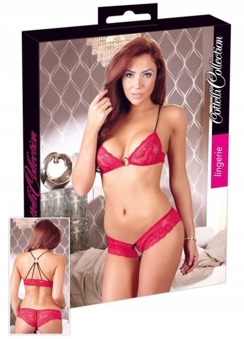 KOMPLET BIELIZNY COTTELLI COLLECTION CZERWONY STANIK OTWARTE MAJTKI L KOMPLET BIELIZNY COTTELLI COLLECTION CZERWONY STANIK OTWARTE MAJTKI L