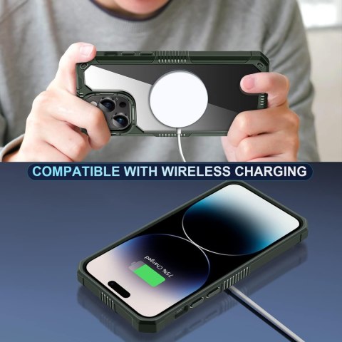 PRZEZROCZYSTE ETUI IPHONE 14 PRO 6.1' MOCNE CASE RAMKA ZIELEŃ PRZEZROCZYSTE ETUI IPHONE 14 PRO 6.1' MOCNE CASE RAMKA ZIELEŃ