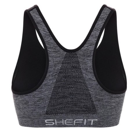 STANIK SPORTOWY TOP SHEFIT GRAFITOWY SZARY ZAPINANY Z PRZODU 5XL STANIK SPORTOWY TOP SHEFIT GRAFITOWY SZARY ZAPINANY Z PRZODU 5XL