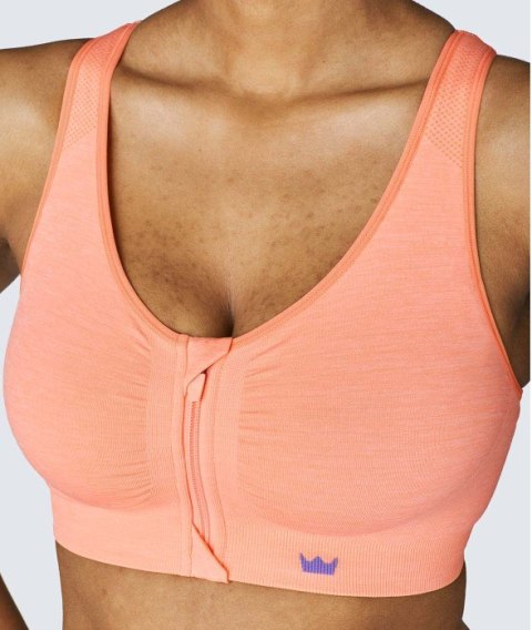 STANIK SPORTOWY TOP SHEFIT POMARAŃCZOWY ZAPINANY Z PRZODU 4XL STANIK SPORTOWY TOP SHEFIT POMARAŃCZOWY ZAPINANY Z PRZODU 4XL