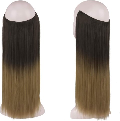 WŁOSY SYNTETYCZNE PRZEDŁUŻANIE WŁOSÓW PROSTE DOCZEPIANE OMBRE 46cm WŁOSY SYNTETYCZNE PRZEDŁUŻANIE WŁOSÓW PROSTE DOCZEPIANE OMBRE 46cm