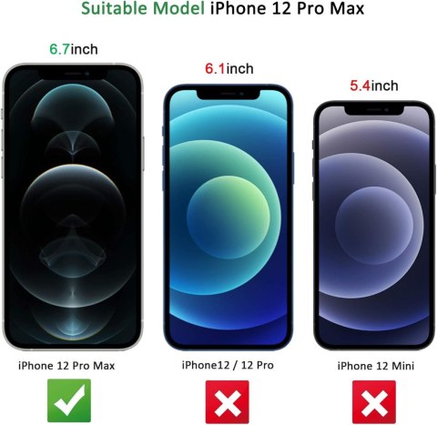 2SZT SZKŁO HARTOWANE EKRAN IPHONE 12 PRO MAX 6.7' 2SZT SZKŁO HARTOWANE EKRAN IPHONE 12 PRO MAX 6.7'