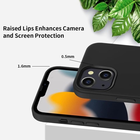 CZARNE ETUI IPHONE 13 6.1 WYTRZYMAŁE SILIKONOWE CZARNE ETUI IPHONE 13 6.1 WYTRZYMAŁE SILIKONOWE