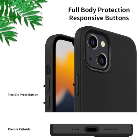 CZARNE ETUI IPHONE 13 6.1 WYTRZYMAŁE SILIKONOWE CZARNE ETUI IPHONE 13 6.1 WYTRZYMAŁE SILIKONOWE